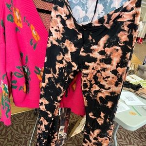 Flared , cut out pants